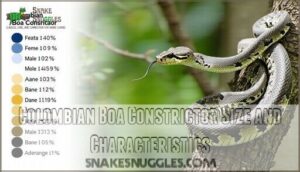 colombian boa constrictor size and characteristics