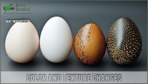 color and texture changes