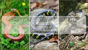 coloration patterns in different habitats