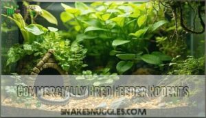 commercially bred feeder rodents