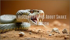 common misconceptions about snake jaw dislocation