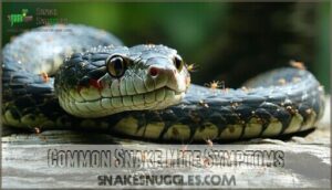 common snake mite symptoms