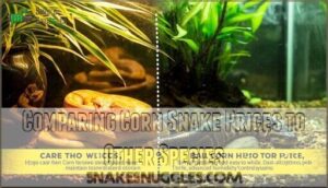 comparing corn snake prices to other species