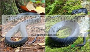 comparing native and invasive snake sizes
