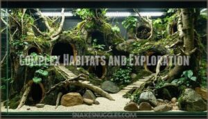 complex habitats and exploration