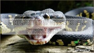 complications of untreated ball python mouth rot