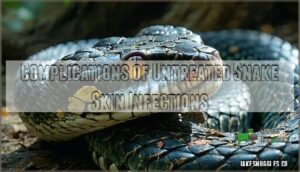 complications of untreated snake skin infections