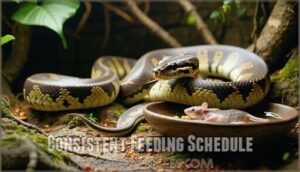 consistent feeding schedule