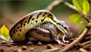 constricting prey constricting prey
