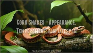 corn snakes – appearance, temperament, and lifespan