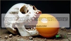 cranial kinesis in specialized feeders