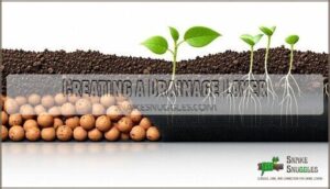 creating a drainage layer