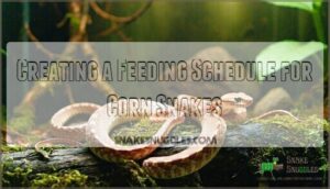creating a feeding schedule for corn snakes