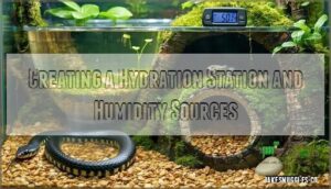 creating a hydration station and humidity sources