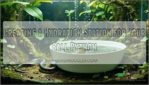 creating a hydration station for your ball python
