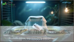 creating a quiet feeding environment