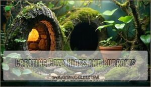 creating cozy hides and burrows