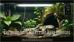 creating safe nighttime heat sources