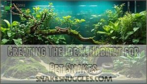 creating the ideal habitat for pet snakes
