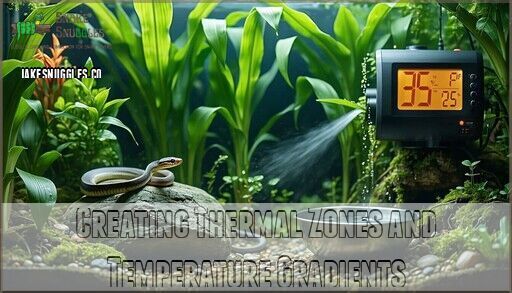 Beautiful view of Snake Habitat As Thermal Cues