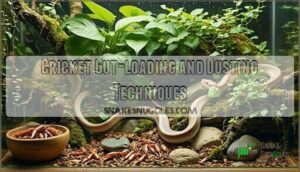 cricket gut-loading and dusting techniques