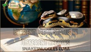 current legal status in different regions