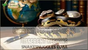 current legal status in different regions current legal status in different regions
