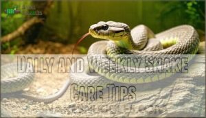 daily and weekly snake care tips