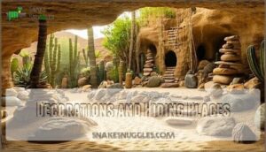 decorations and hiding places