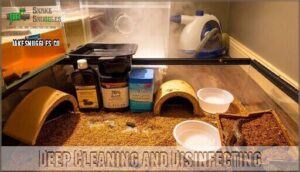 deep cleaning and disinfecting