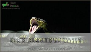 defensive behavior and yawning