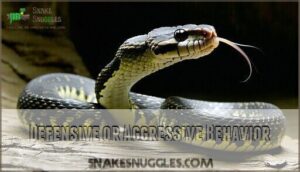 defensive or aggressive behavior
