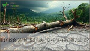 deforestation impact on snake populations