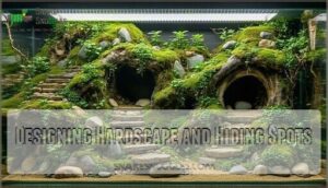 designing hardscape and hiding spots