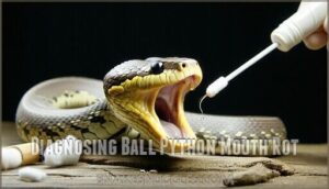 diagnosing ball python mouth rot