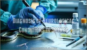 diagnosis of neurological conditions in snakes