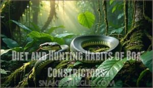 diet and hunting habits of boa constrictors