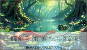 diet of red-bellied water snakes