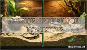 differences between solid and loose substrates