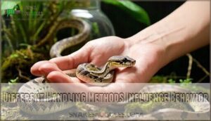 different handling methods influence behavior