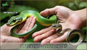 different preferences