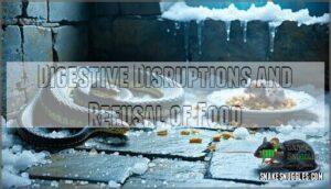 digestive disruptions and refusal of food
