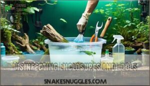 disinfecting enclosures and tools