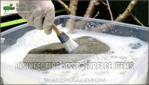 disinfecting solid-surface items
