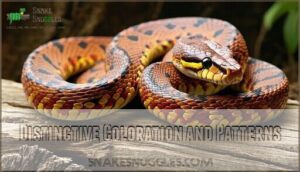 distinctive coloration and patterns