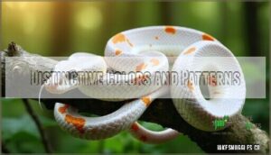 distinctive colors and patterns
