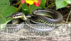 distinguishing garter snakes from other species