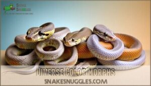 diverse color morphs