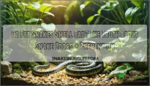 do pet snakes smell bad