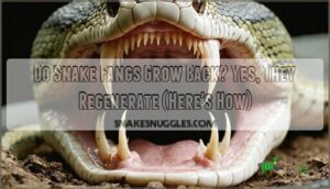 do snake fangs grow back